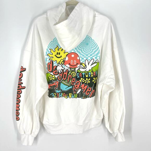 Daydreamer Flyer Oversized Mushroom Hoodie Sweatershirt Size XS - Picture 1 of 8